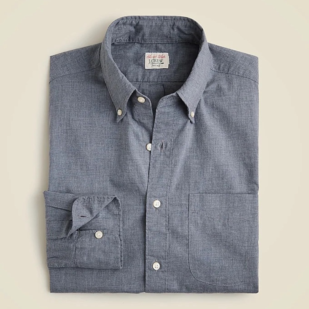 J.Crew Secret Wash Organic Cotton Classic Medium